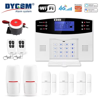 Tuya Smart 4G+Wifi Home Security Alarm System Wireless Burglar Alarm System Smar - Image 1 of 4