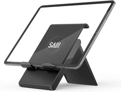 SAIJI Adjustable Tablet Stand Holder Portable Foldable Desktop Stand Tablets - Image 1 of 4
