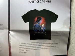 INJUSTICE 2 T-SHIRT Videospiel Loot Crate Exclusive Gaming DC, Gr. L, Neu - Bild 1 von 3