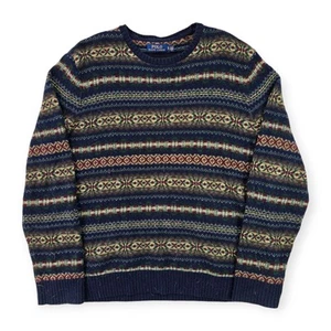 Jersey de punto Polo Ralph Lauren Fair Isle para hombre XL - Imagen 1 de 8