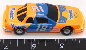 Vintage 1990 Racing Champions Inc NASCAR Diecast Car Orange Blue 18 Hardees - Picture 1 of 5
