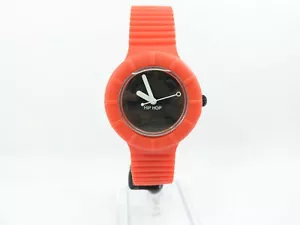 Orologio HIP HOP Silicone gomma Plastica Acciaio Rosso Quarzo Unisex 311vv17 - Foto 1 di 8