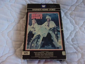 DEATHSPORT VHS WARNER BIG BOX BIKER ACTION DAVID CARRADINE CLAUDIA JENNINGS 70'S - Picture 1 of 16
