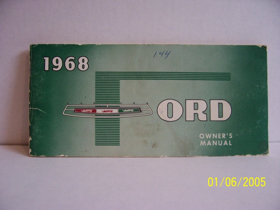  1968 Ford руководство пользователя... Полный размер... ограниченное издание, Galaxie, заказной - Изображение 1 из 1