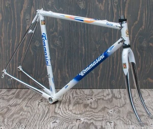 Vintage 55cm Tommasini Tecno Road Bike FRAME FORK Columbus EL Campagnolo Bicycle - Picture 1 of 24