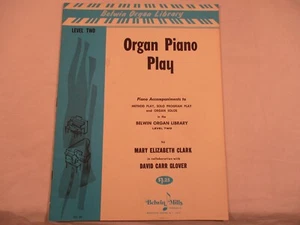 Organ Piano Play Level 2 Belwin Library Mark Clark David Glover Vintage Music - Picture 1 of 4