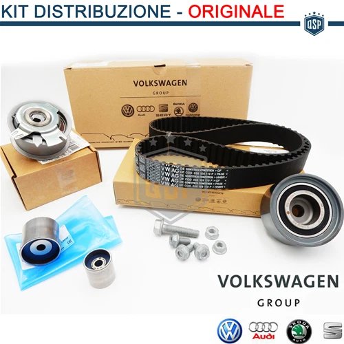 Kit Cinghia Distribuzione ORIGINALE per AUDI Q5 8R 2.0 TDI 2008-2017 Ricambi - Immagine 1 di 4