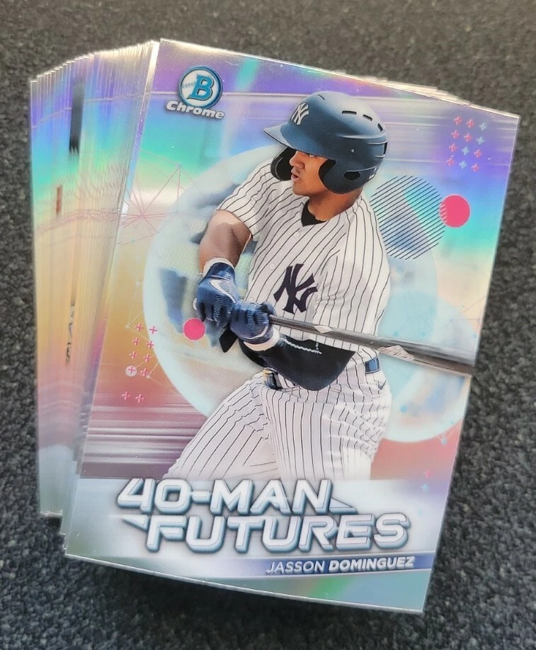 2021 BOWMAN CHROME 40-MAN FUTURES REFRACTORS INSERTS - SINGLES, YOU PICK #FMF-XX - Image 1 of 1