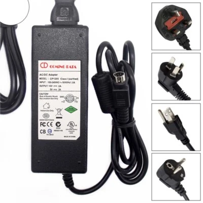 Original Coming Data CP1205 Adaptateur d’alimentation 12V 2A 5V 2A 6 PIN DIN  - Image 1 of 3