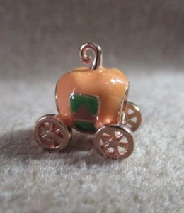 UNBRANDED 925 SILBER ORANGE KÜRBIS PRINESS COACH EUROPEAN CHARMS PERLEN - Bild 1 von 3
