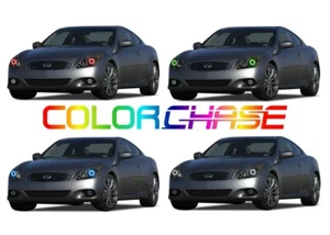 Color Chasing LED Headlight Flow Halo kit for Infiniti Q60 14-15 - Bild 1 von 10