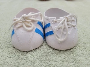 Vintage Cabbage Patch Kid Light Blue Stripes Sneaker Schuhe - Bild 1 von 7