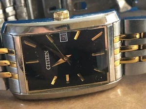 Hermoso Reloj Citizen Hombre Cuarzo Esfera Negra con Calendario MODELOGN-0-S - Imagen 1 de 6