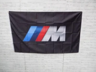 large banner flag 3x5ft [BMW M]garage room decora 9804 - Imagem 1 de 4