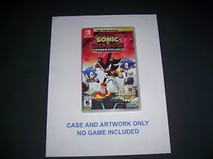 Auténtico estuche de repuesto y ilustraciones - Sonic Shadow Generations Nintendo Switch - Imagen 1 de 2