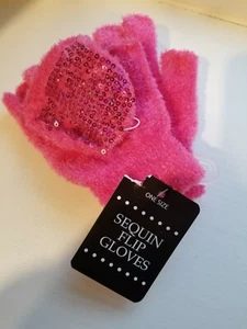 Kids sequin flip gloves pink UPC# 400029005046 - Picture 1 of 1