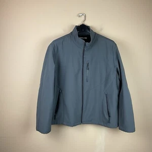 Chaqueta Kirkland Soft Shell Cremallera Completa Para Hombre 2XL Negra Gris Poliéster Forrada de Vellón - Imagen 1 de 10