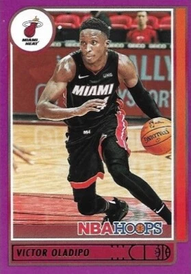 2021-22 Panini NBA Hoops Victor Oladipo #70 Purple Parallel - Heat - Image 1 of 2