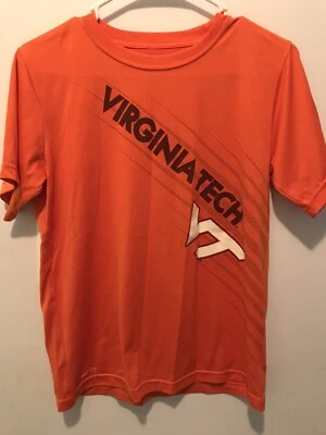 Camiseta Nike Dry Fit naranja VA Tech Hokies para niños talla grande Foto 1 de 4