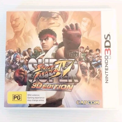 Super Street Fighter IV 3D Ed Nintendo 3DS w/ Original Case & Manual (EUR PAL) - Image 1 of 4