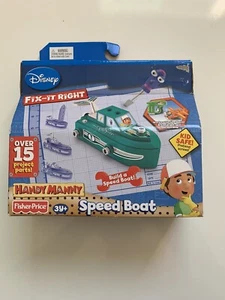 Fisher Price Handy Manny Fix it Right Speed Boat 2009 New And Sealed - Picture 1 of 7