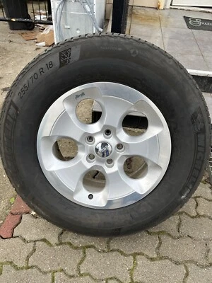 JEEP WRANGLER JK ALUFELGEN 7.5x18 ET44.45 Michelin Alpin 5 255/70R18 - Bild 1 von 4