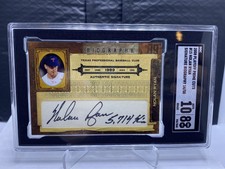 SGC 8 2008 PLayoff Prime Cuts Biography Nolan Ryan Auto Inscribed 5,714 k's /50