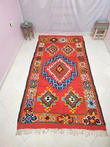 Tapis Marocain Bebère  vintage ,Fait main,laine bio,Boujaad Azilal,carpet,rug
