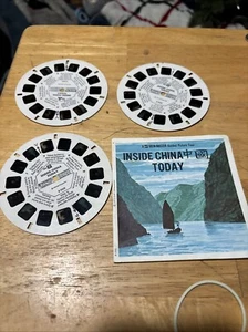 3 carretes Gaf Vintage B255 Inside China Today World Travel viewmaster - Imagen 1 de 9