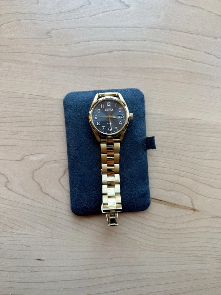 Reloj Hombre Shinola Derby 3HD 38mm Oro - Acero Inoxidable, Cristal de Zafiro Foto 1 de 4