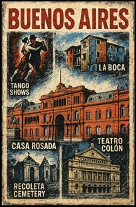 Buenos Aires Highlights Poster - Picture 1 of 12