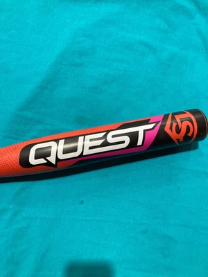 Bate rojo Louisville Slugger Quest 2022 (-12) aleación 18 oz 30" (usado) Foto 1 de 4
