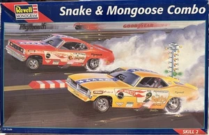 Revell Monogram SNAKE & MONGOOSE Combo Funny Car Kit #85-6858 1:24 scale NEW - Picture 1 of 5