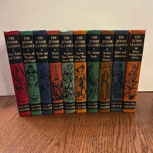 Collier, The Junior Classics, Popular Edition Complete 10 Volume Set, 1957 Books - Picture 1 of 23
