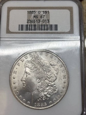 1885 O Morgan Silver Dollar NGC MS-67 - Image 1 of 2