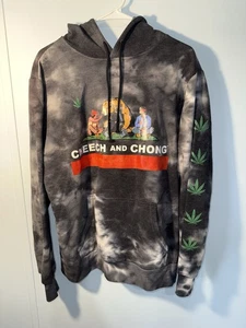 CHEECH & CHONG Men’s Hoodie Sweatshirt California State Bear Tye Dye Size M - Picture 1 of 5