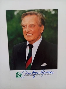 Gerhard Mayer Vorfelder -  - original Autogramm - ca. 15x10cm - Autogrammkarte - Bild 1 von 1