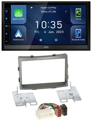 JVC DAB Bluetooth MP3 USB 2DIN Autoradio für SSangYong Rodius ab 2013 - Bild 1 von 4
