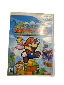 Super Paper Mario Nintendo Wii 2007 CIB Tested & Works Rated E - FREE SHIPPING - Picture 1 of 5