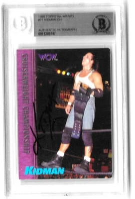 BILLY KIDMAN   1998 Topps WCW/NCW  #71  KIDMAN CH  BGS AUTHENTIC AUTOGRAPH - Image 1 of 2