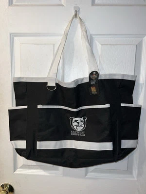 Kentucky Derby 143 经典托特包黑色白色轻便新品 — 第 1/4 张图片