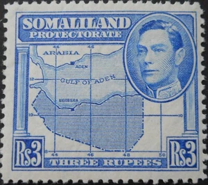 Somalilandia 1938 GVI tres rupias SG 103 como nuevo - Imagen 1 de 1