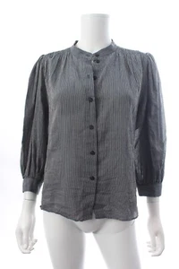 Masscob Balboa gestreifte Baumwollbluse / marine / UVP: 275,00 £ - Bild 1 von 6