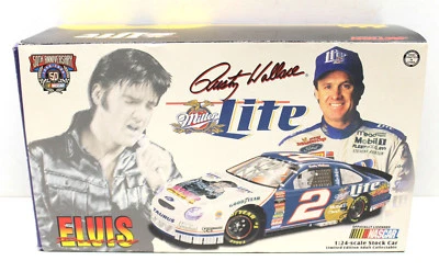Rusty Wallace #2 Miller Elvis 1998 Ford Taurus 1:24 Die Cast NASCAR Stock Car LE - Image 1 of 4