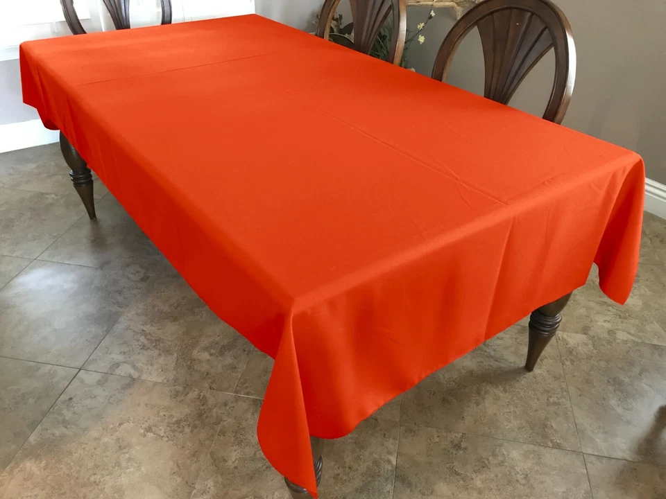 Solid Durable Polyester Tablecloth Kitchen Party Picnic Wedding Events Decor - Image 1 of 1