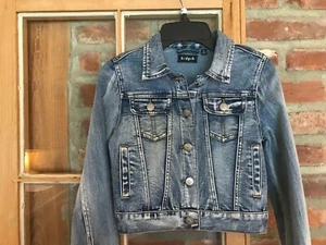 NWOT Girls KIDPIK Girls Denim Jean Jacket – sz. small (7/8) Cute for Holidays! - Picture 1 of 1