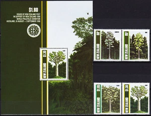 New Zealand Set & S/S Trees 1989 MNH-14,50 Euro - Picture 1 of 1