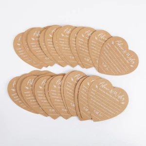 Set of 50 - Wedding Advice Cards - Heart Shape - Picture 1 of 6