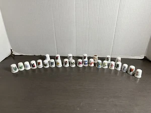 Porcelain Thimble Lot Some Made In England See Description Over 25 - Picture 1 of 18