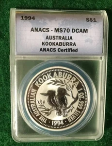 1994 Silver Australian Kookaburra, Perfect 70 -T - Picture 1 of 2